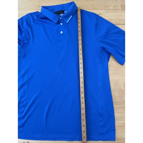 KJUS Shelter Polo Mens XL Blue Short Sleeve Comfort Fit Golf - Picture 5 of 15